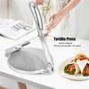 Foldable Aluminum Alloy Tortilla Press, DIY Maker Tool For Quesadilla Roti Flatbreads