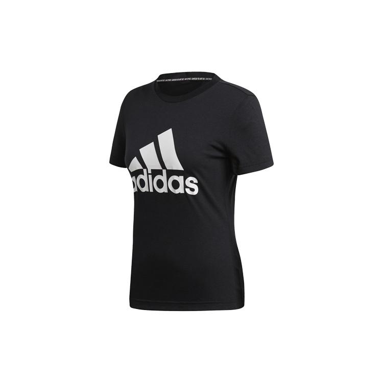 (WMNS) adidas Logo Alphabet Printing Sports Short Sleeve Black Women s DY7732 M