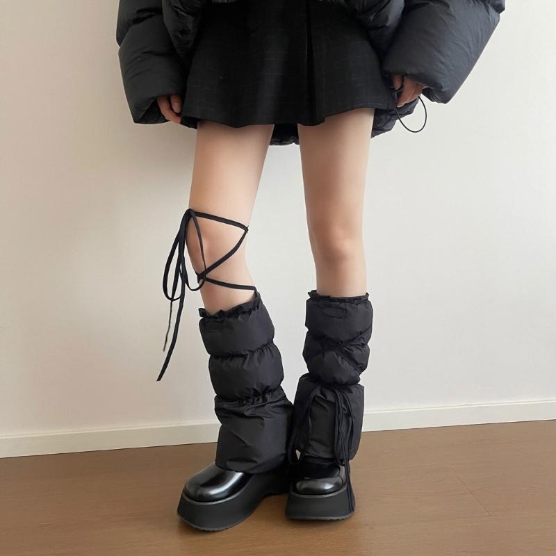 Women's Fashion Leg Warmers Winter Warm Long Leg Socks Sweet Students Girls 90s Boot Socks Party Casual Streetwear