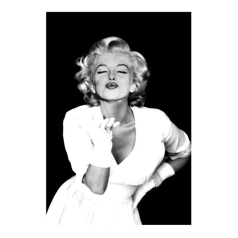 Klasické plátno s filmovou hvězdou Sexy Marilyn Monroe Portrét Plakáty Tisky Nástěnné umění Obraz pro obývací pokoj Domácí dekorace