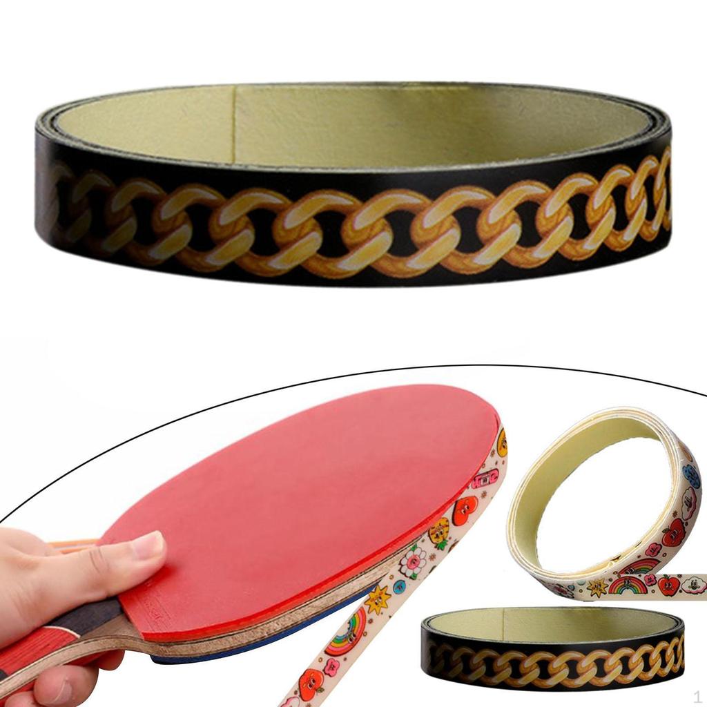 Kantband för bordtennisracket, 8,5 mm bredd Skydd Gummi och Racketblad