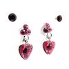 Les Trésors De Lily [J2298] - 2 Pairs of Pink 'Sissi' Earrings
