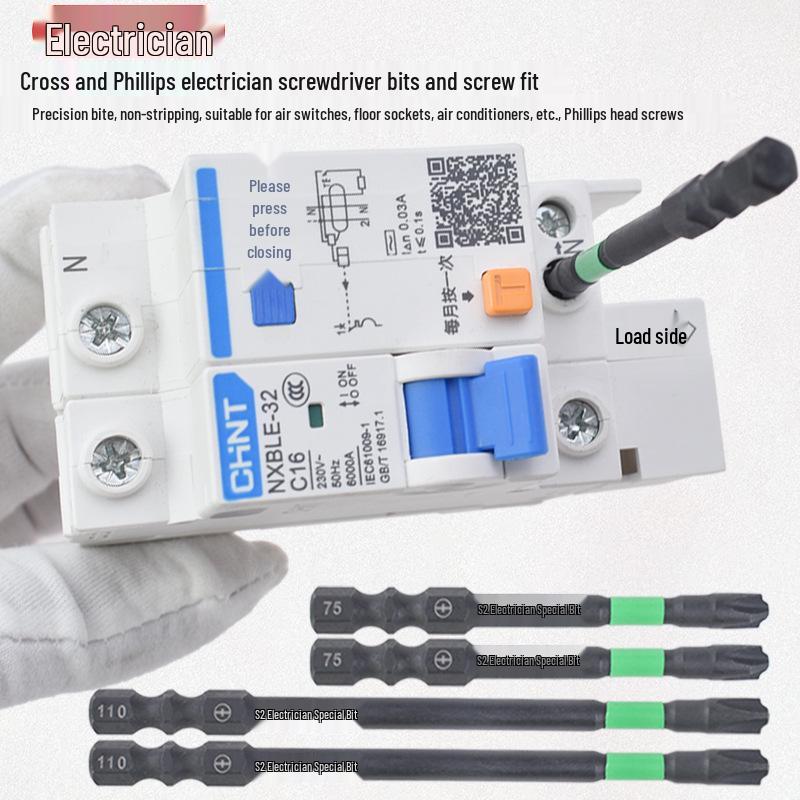 Nigao Electrician's Magnetic Anti-slip Screwdriver & Circuit Breaker Bit Set