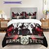 Rock Band Action Intense Performance Bedding (1 * duvet cover + 2 * pillowcase, without core) 2D Flat Bedding set Soft and comfortable