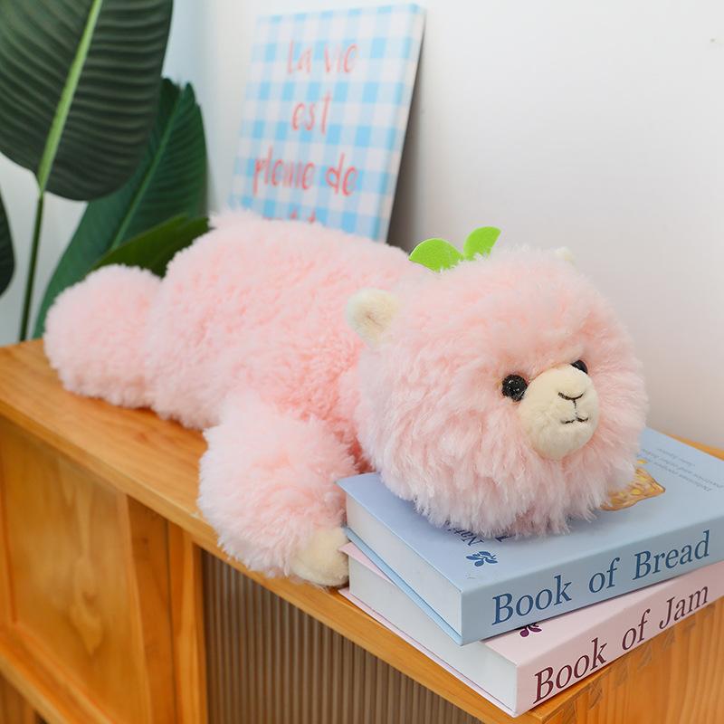 

Мягкая милая плюшевая игрушка альпака, милая овечка, подушка для сна, кукла, подушка для сна, мебельное украшение 80 cm 0.54kg розовый