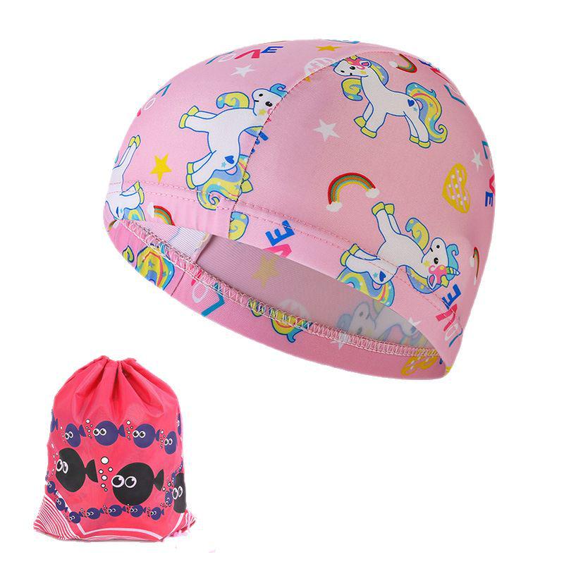 Kids' Cartoon Crab Swimming Goggles Set – Waterproof, Anti-Fog Lenses for Boys & Girls, Four-Piece Set