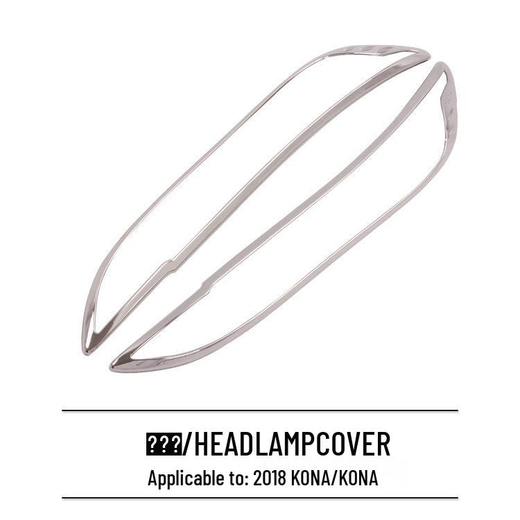 2018 KONA-ABS Galvanisierte Scheinwerferabdeckung Rahmen Zierleiste