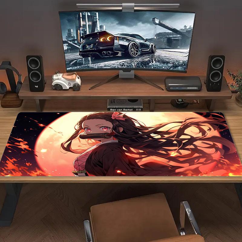Beliebter Anime Mauspads Große Gaming Tischunterlage Rutschfest Laptop Tablet Großes Mauspads Xxl Matte Mini PC Spielmatte Mit Verriegelter Kante