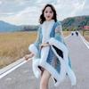 Rabbit Fur Shawl Women's Outerwear: New Autumn/Winter Fashion Cloak with Thickened Collar