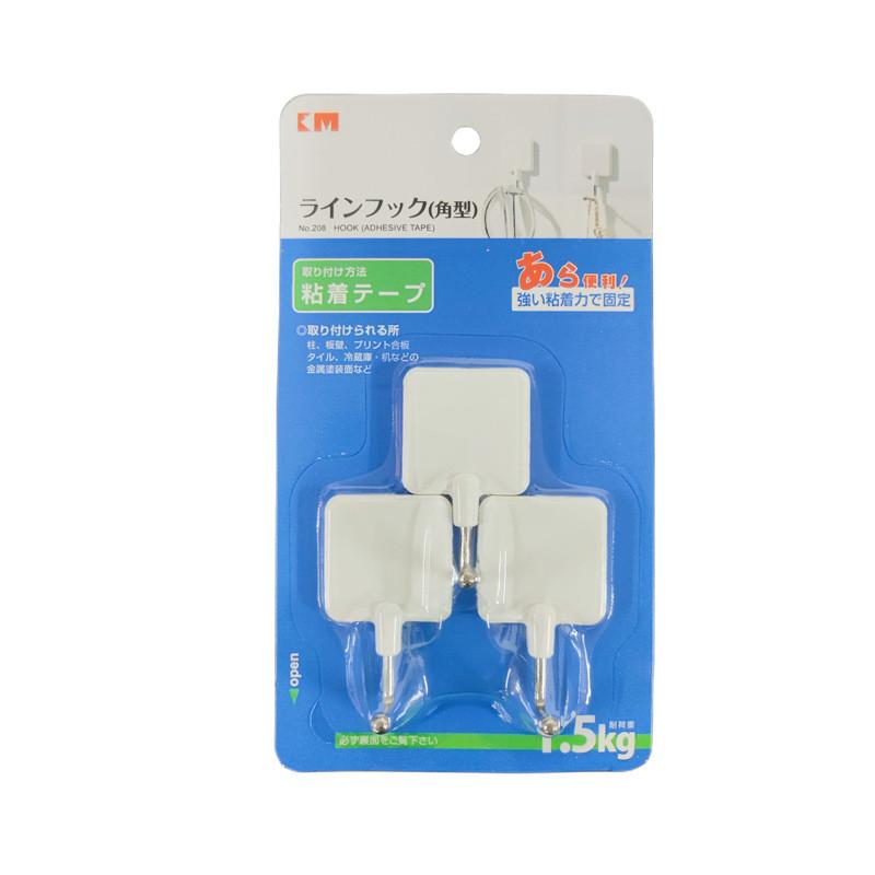 

Abs Hooks Adhesive Stainless Steel No Drill Installation Kitchen Tools Hook 3pcs 5cm