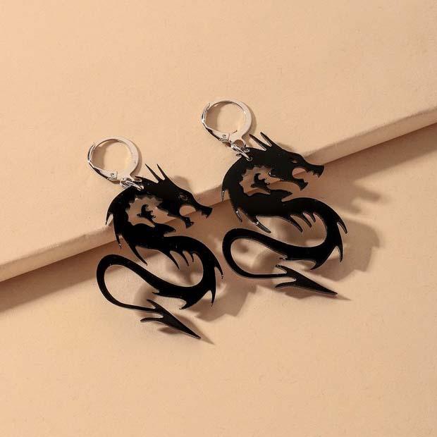 French Baroque Pearl Flower Tassel Earrings Versatile Stud Earrings Temperament Earrings