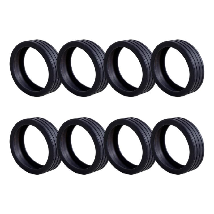 Geräuschreduzierende Gepäckradschützer Flexible Gummiabdeckungen Silikonradabdeckungen Set 8 Stück für Doppelrad-Koffer