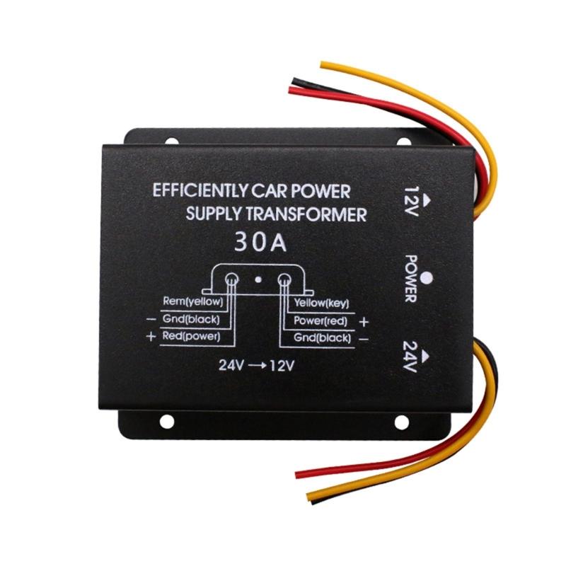

Car High Power Bus Voltage Reducer 24V to 12V with Memory Step Down Converter Power Supply Adapter High To Low Inverter