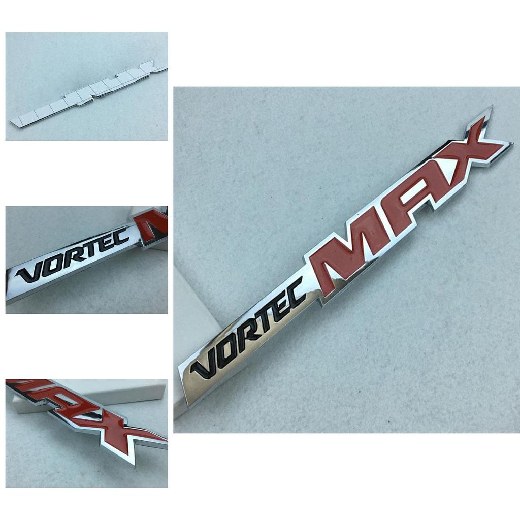 Premium Vortec Max Logo 3d Silver And Red Emblem Badge For Chevrolet Chevy Silverado