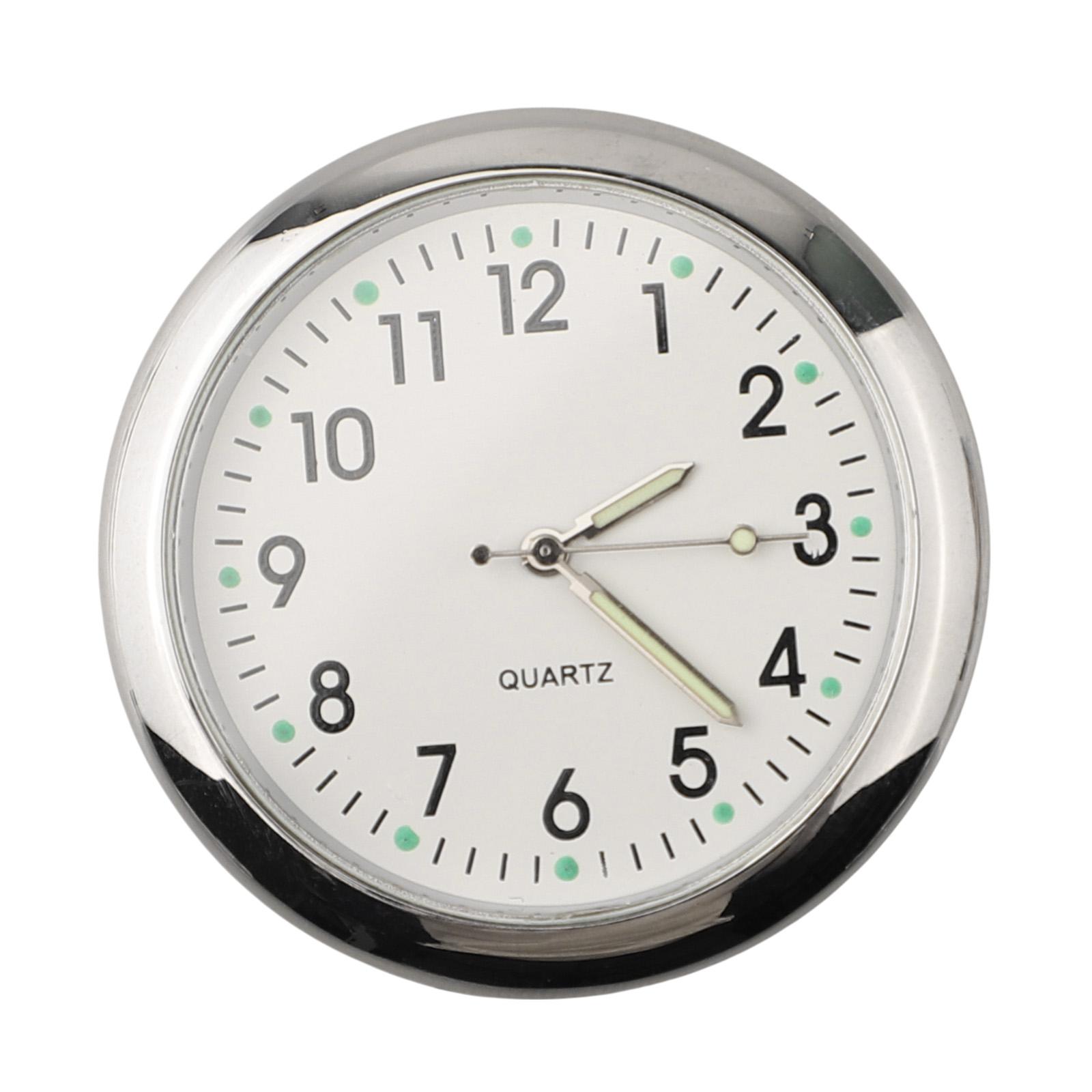 Светящиеся часы на приборную панель для автомобилей Практичные автомобильные часы с быстрой установкой белый