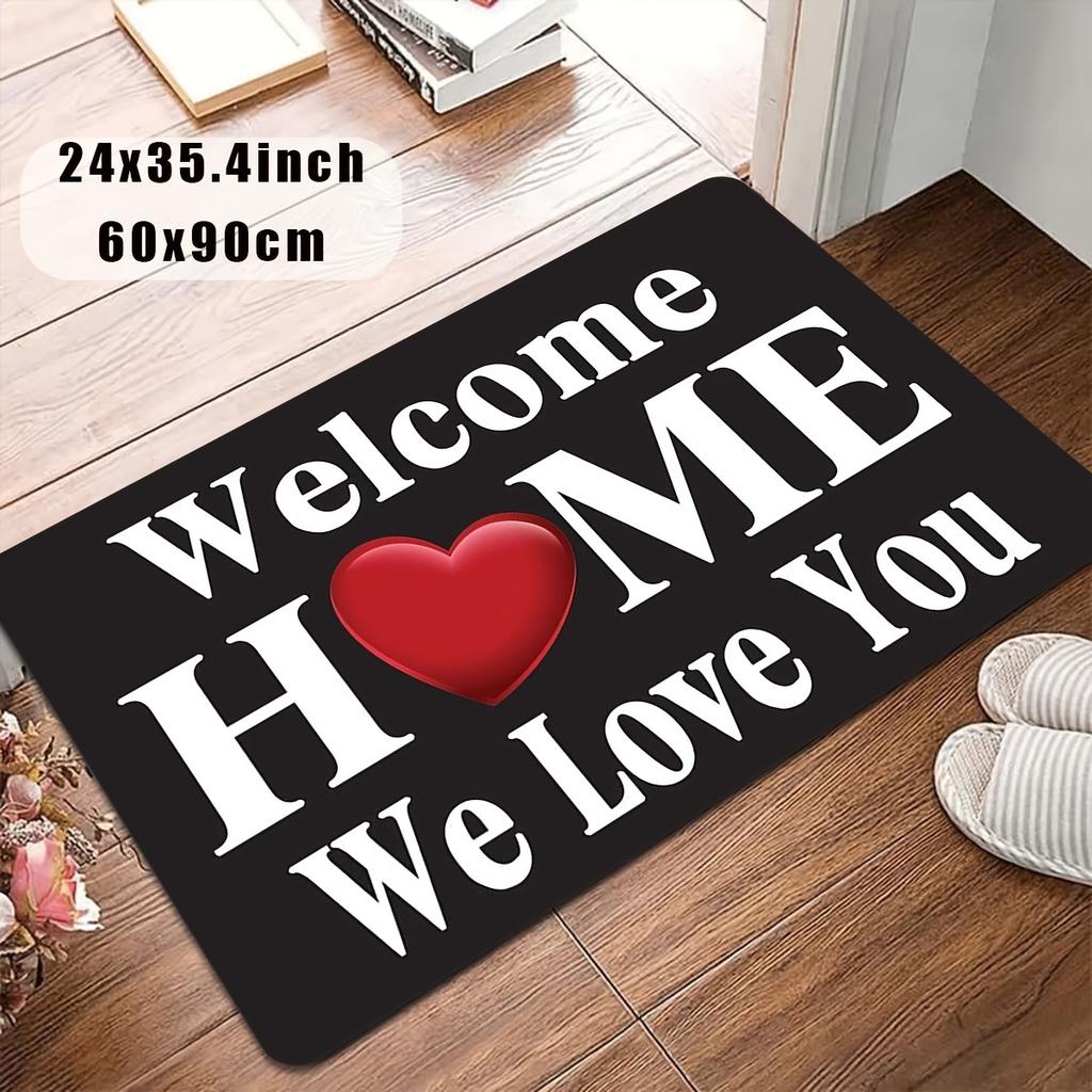 1PC Welcome Home Charactor Door Mats Kitchen Rugs Non-Slip Pop Design Bedroom Rugs Bath Mat Carpet for Home Sink Laundry Decor
