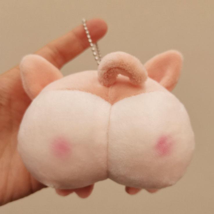 Cute Peach Butt Corgi Butt Small Doll Pendant Plush Pendant Butt Doll Keychain Bag Pendant