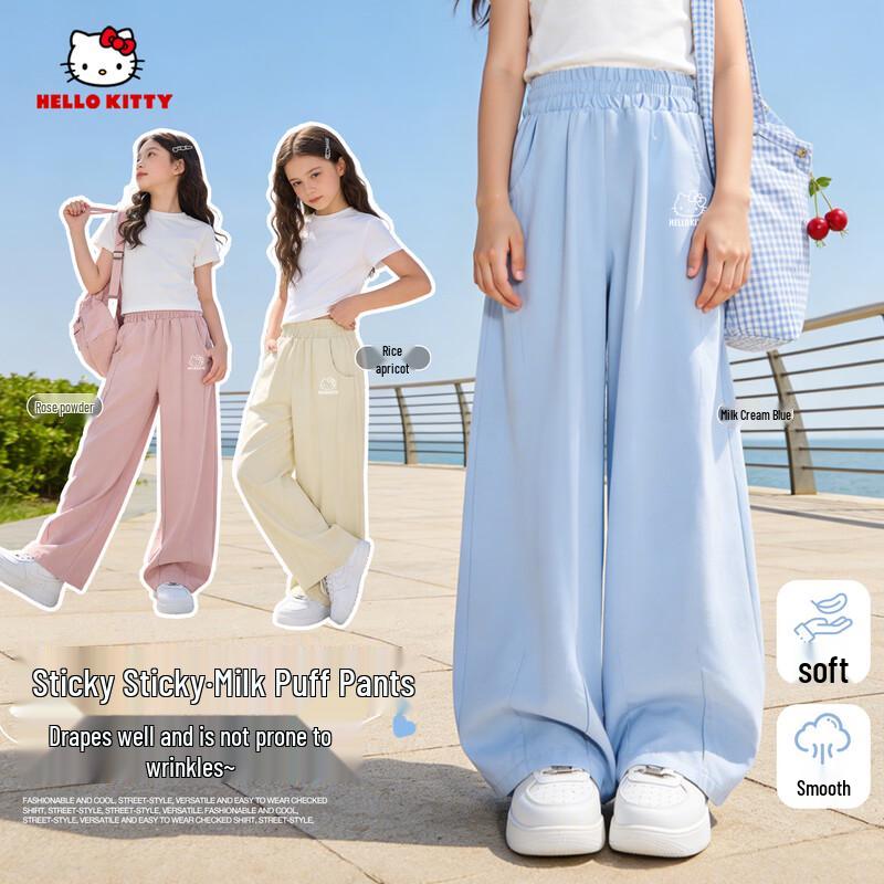 Hello Kitty Girls  Summer Wide-Leg Pants 110 (30-42 lbs)