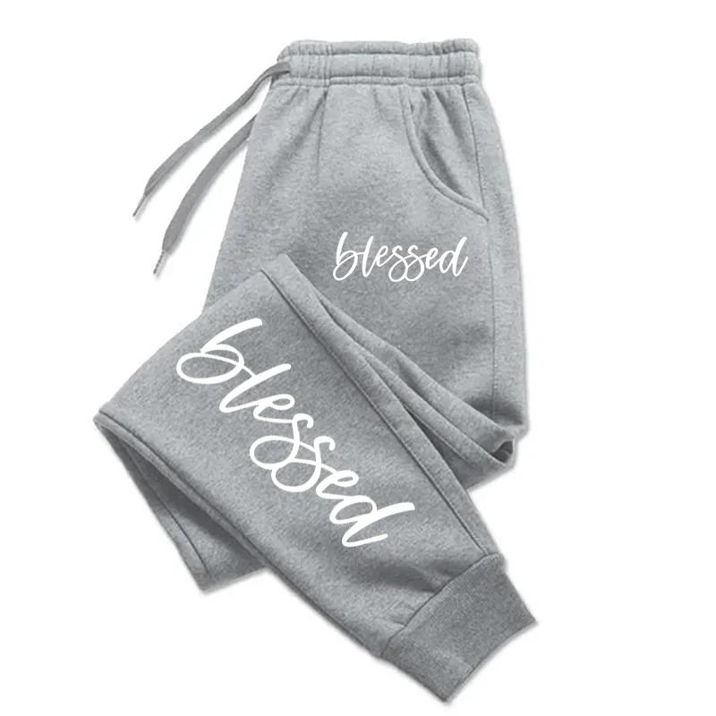 

Autumn Winter Men s Women s Warmth-Packed Joggers Letter Print Athletic Pants Loose and Casual Design 3XL