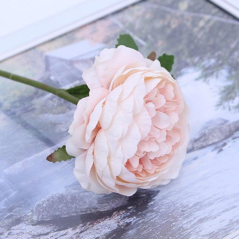 5 PEZZI Fiore Finto Rosa Occidentale Bouquet di Peonie Fiore Artificiale Rosa da Tè Accessori per Parete Floreale Matrimonio Decorazioni per la Casa Oggetti di Scena per Foto