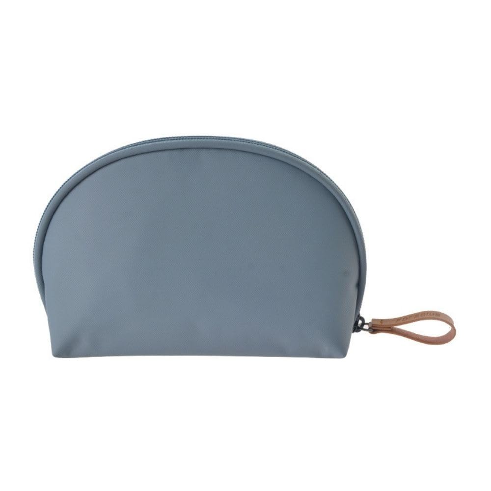 Makeup Pouch with Gray EMY-li Dividers, Small, Portable, Compact, Mini, Cute, Stylish, Women's, Waterproof, Lightweight, (Gray)