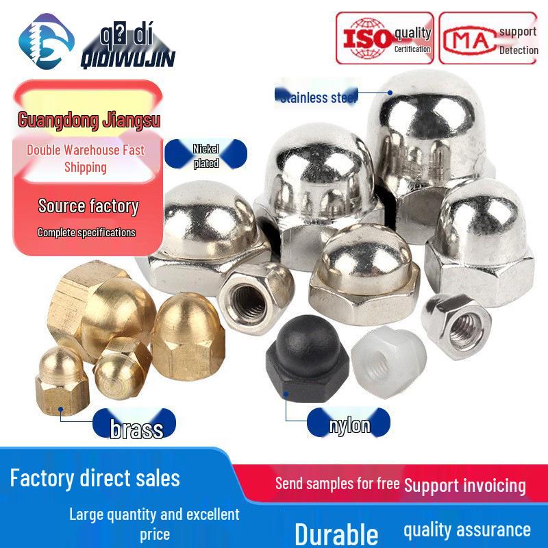 304 Stainless Steel Decorative Round Head Cap Nut M3-M20
