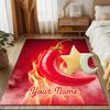 1PC Custom Name Chili Pepper Artwork Theme Floor Mat Ideal for Living Room, Game Rooms, Office, Bedroom, Floor Mat Playful Design