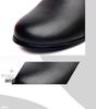 Women's Genuine Leather Ankle Boots - Low Heel, Round Toe, Warm Autumn/Winter Fashion for Moms