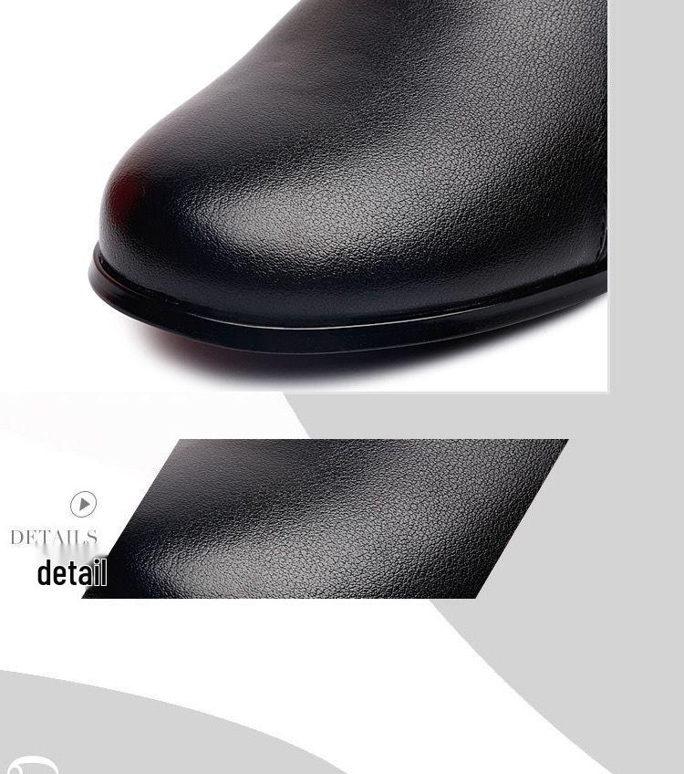 Women's Genuine Leather Ankle Boots - Low Heel, Round Toe, Warm Autumn/Winter Fashion for Moms