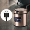 Automatic Sensor Trash Can Luxury Stainless Steel Trash Cans Large Capacity Kitchen Litter Bins Smart Bathroom Dustbin with Lid