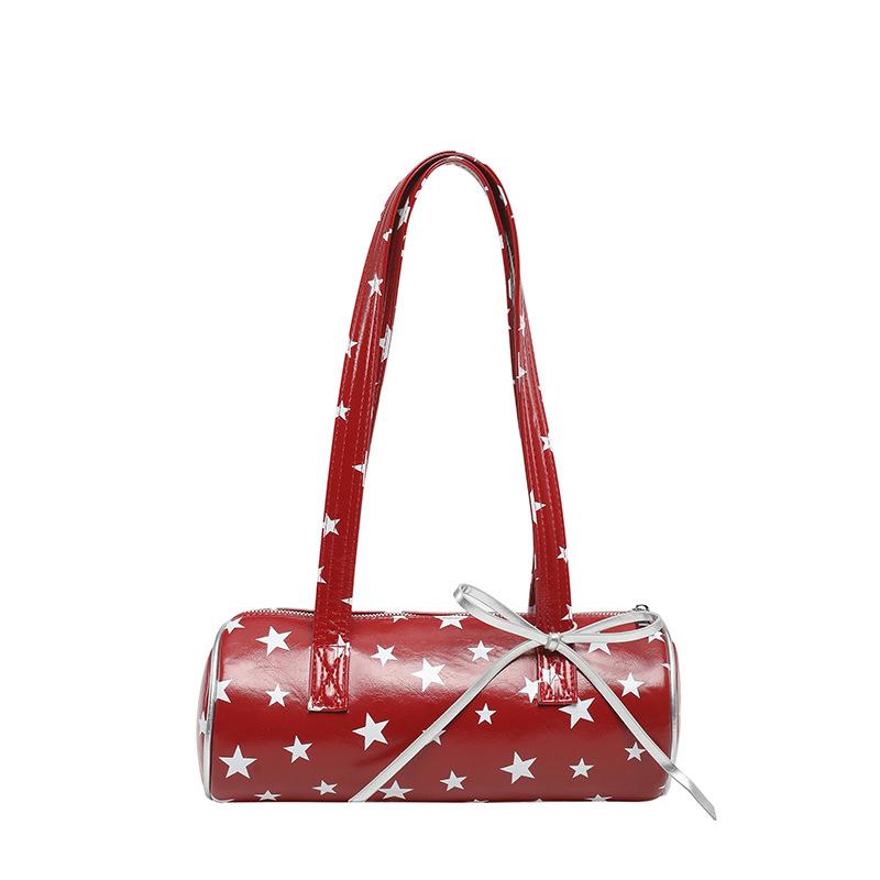 Bolso de Mano para el Trabajo, Bolso Almohada de Puntos, Bolso de Hombro con Correa