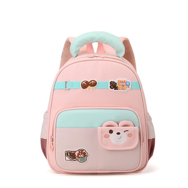 Kindergarten Baby Lightweight Backpack Cartoon Children s Schoolbag розовый