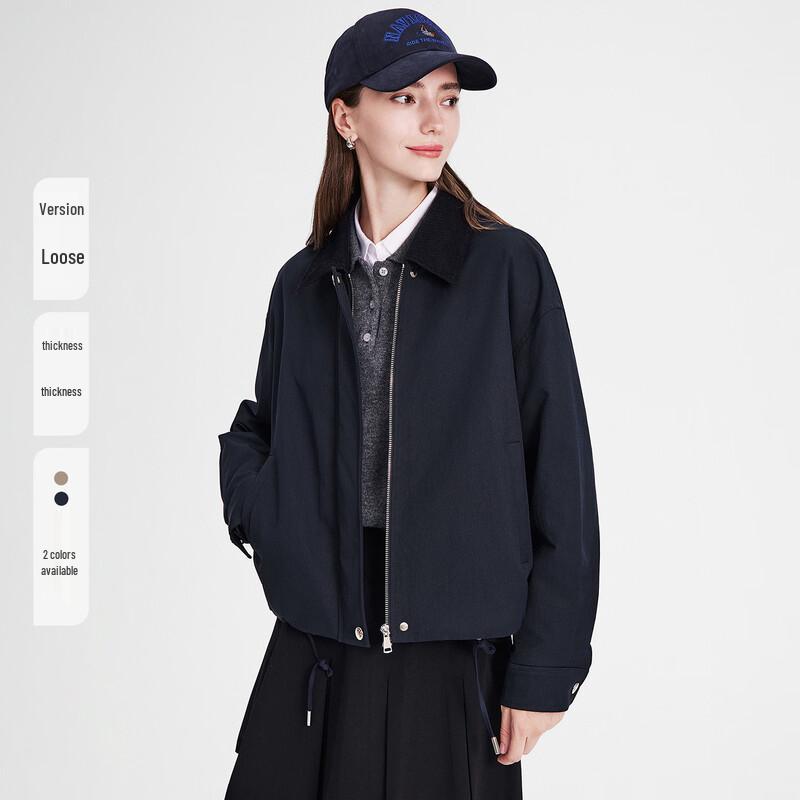 Navigare Women's Winter Padded Jacket with Detachable Fur Collar