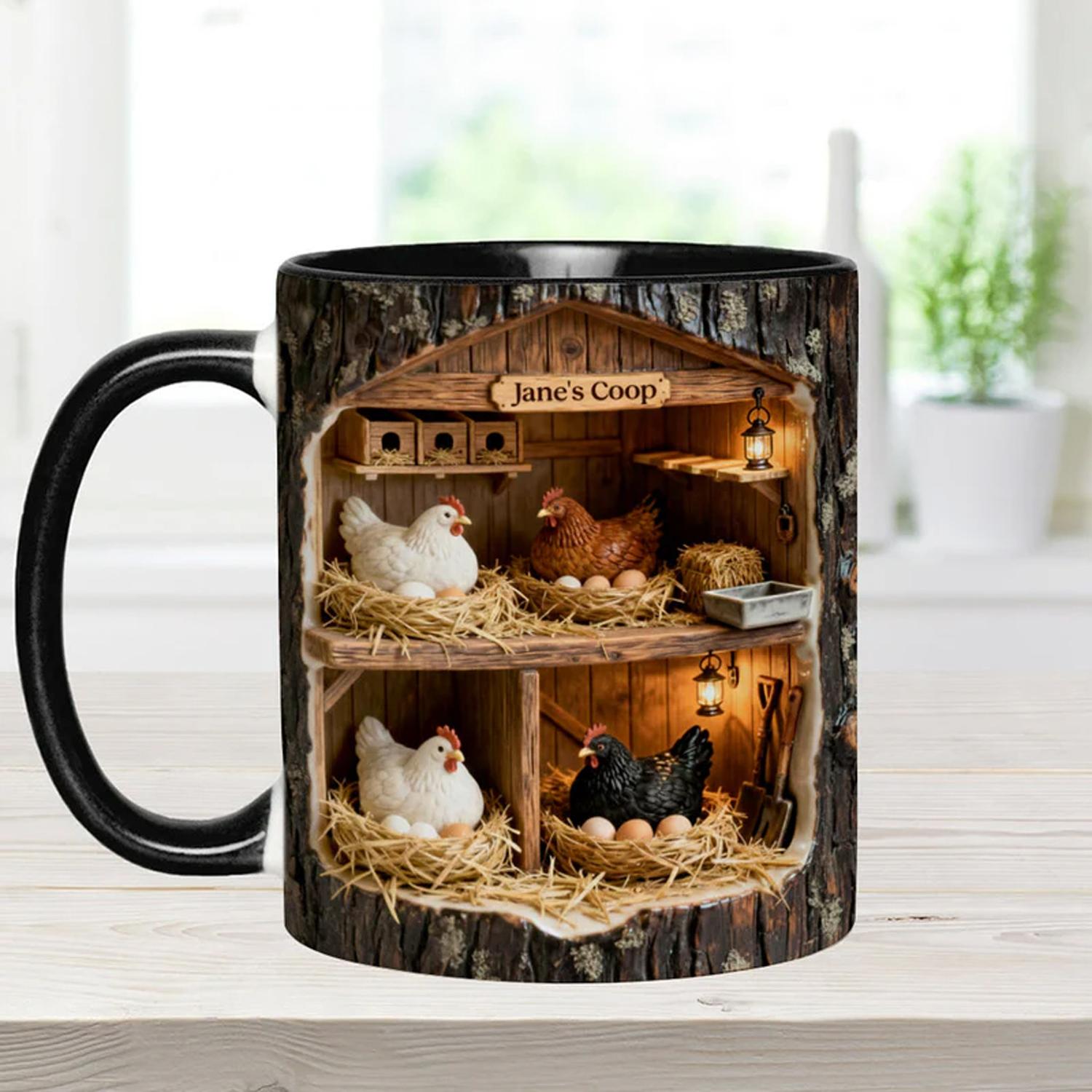 Farm Owner Gift Custom Name Ceramic Mug Personalized Engraved Cup 301-400ml белый