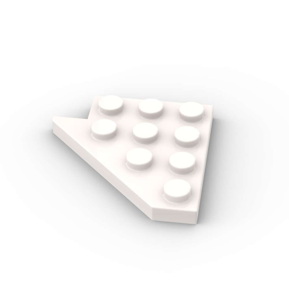 MOC 10PCS 3935 Stitching Plate 4x4 Wedge Wing Plate Building Blocks Kit Right Board Particle Bricks Idea Toys For Children Gift