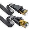 CAT8 Shielded 10 Gigabit Flat Network Cable - Pure Copper Patch Cord