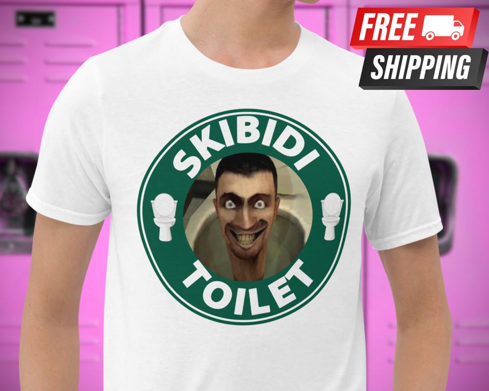 Funny Skibidi Toilet Shirt Coffee Parody T Shirt Skibidi G Man Shirt Skibidi Unisex T-Shirt