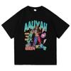 2025 Mens Aaliyah Graphic Oversized Tee Cotton Women's Clothing Short Sleeve Summer Round Neck Streetwear Unisex Casual Tee Tops2