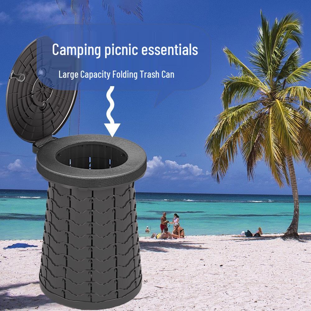 Portable Folding Emergency Toilet Commode for Car
