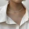 [Armuell][925Silver] Tennis Chain Necklace Amhn2473