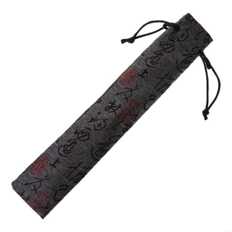 62KD Chinese Decorative Folding Hand Fan Bag Dustproof Holder Prote