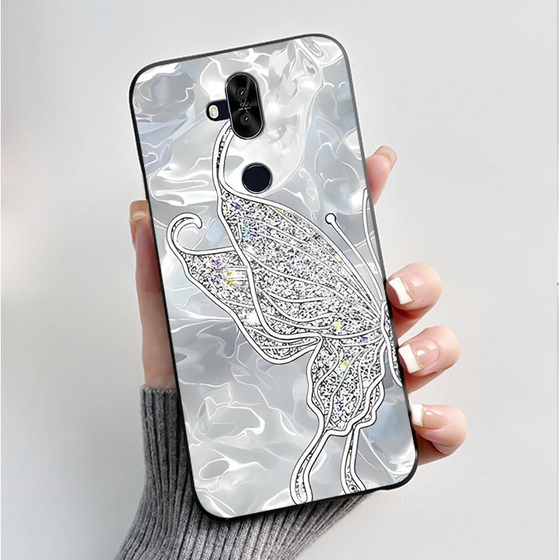 Luxury Fashion Flower For Asus Zenfone 5 Lite ZC600KL 5Q ZC600KL X017DA Silicone Phone Case Protective Back Shell Soft TPU Cover