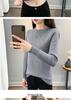 2025 Women's Fleece Knit Round Neck Sweater - Warm, Thick, Plus Velvet One-Piece Base Layer for Autumn/Winter