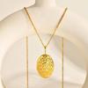 Oval Round Flower Locket Necklace that Holds Pictures Photo Locket Pendant Gifts for Women