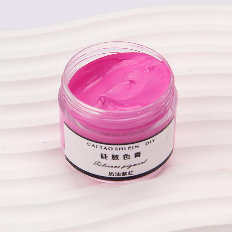 30g Silicone Color Paste Shiny Oily Macaron Paint Manual Diy Pinching AB Silicone Coloring