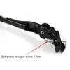 Parking Support Stand Adjustable Bicycle Kickstand Aluminum Alloy MTB Road Bicycle Side Rack Footrest for MTB/Snow/Folding Bike