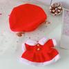 Plush Stuffed Santa Claus Cotton Doll Dress Reindeer 20CM Doll Plush Toys Clothing  Girls
