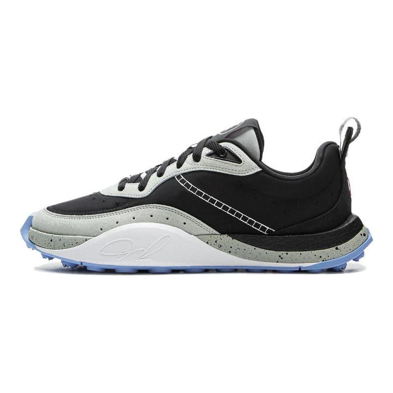 Li-Ning Wade 1 Percent Mens Low Top Basketball Shoes Black Gray Cushion Anti Slip Rebound ABCV035-7 43.5