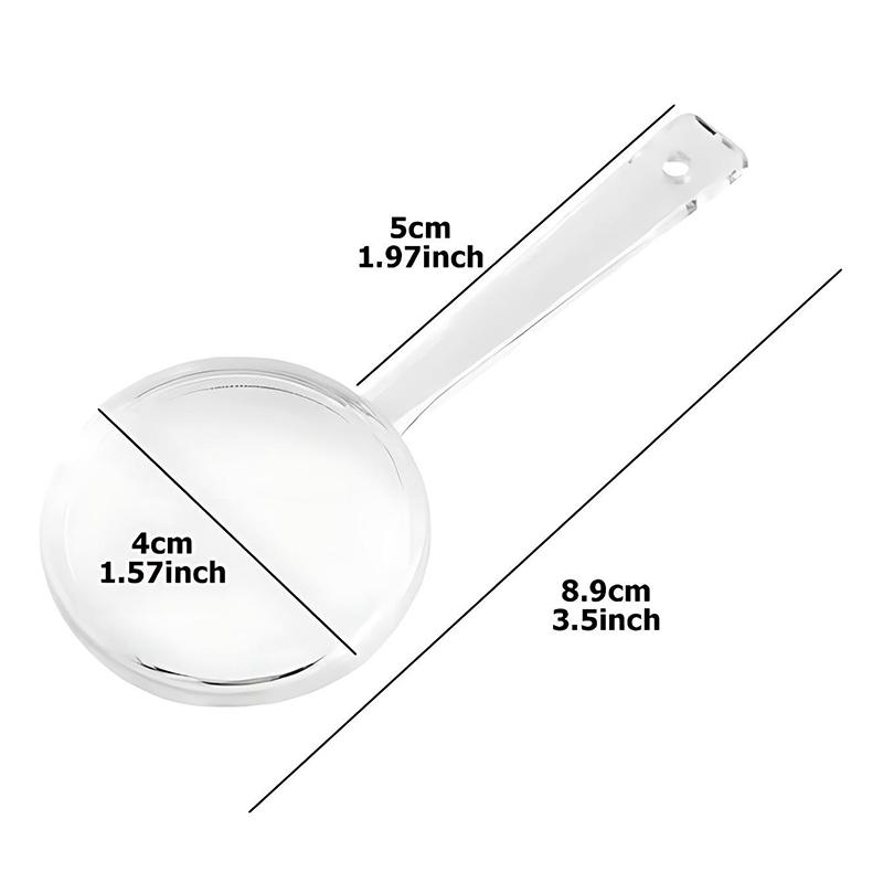 6/12PCS Handheld Transparent Magnifier 9cm Size Plastic Optics Learning Assistant Kits Party Game Props School Rewards Gifts ZYF