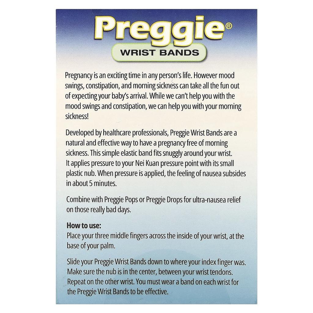 Preggie Wristband, Beige, 4 Wristbands